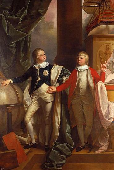 Benjamin West Prince Edward and William IV of the United Kingdom. Germany oil painting art